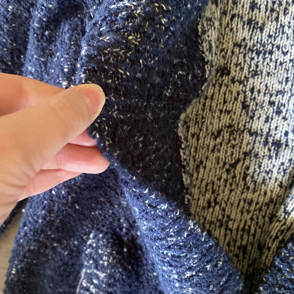 Womens sweater cardigan blue chunky warm thick eminent - Picture 4 of 5